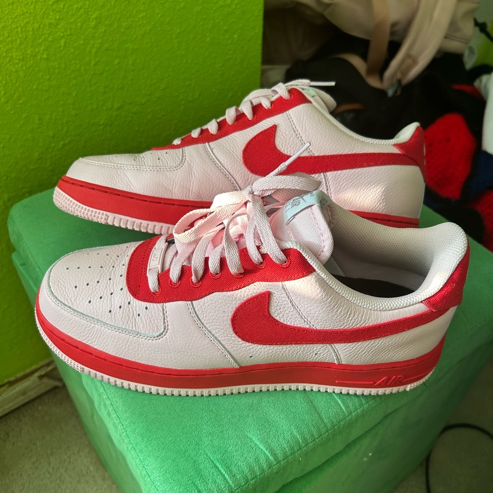 Red and Pink Custom by You Nike Air Forces